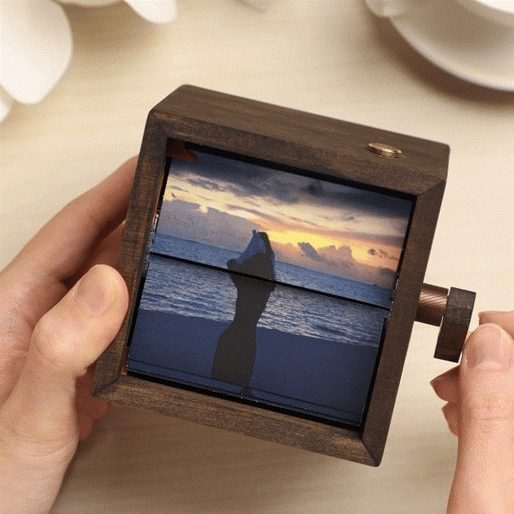 Personalized Motion Picture Frame - Upload Your Photos to Create a Hand-Cranked Flipbook Animation