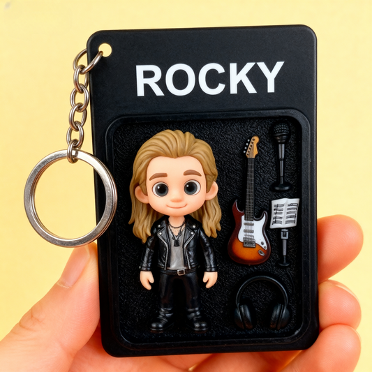 Custom Artist 2D acrylic Keychain – Cartoon Style Creative Gift