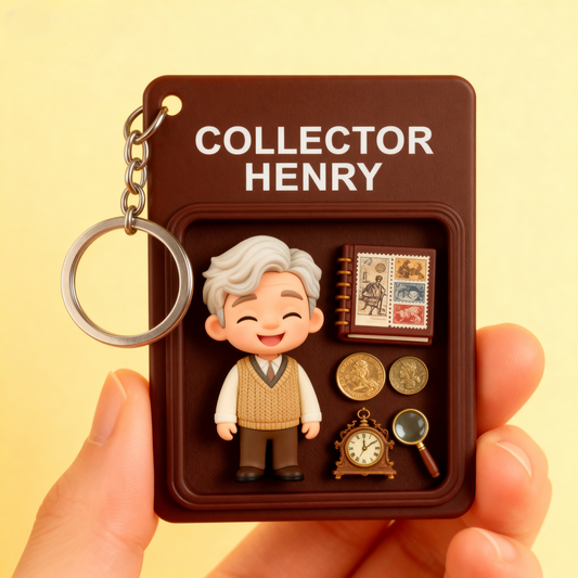 Custom Collecting 2D acrylic Keychain – Cartoon Style Hobby Gift